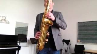 Buescher Aristocrat Big B tenor sax Body and soul [upl. by Ursulina]