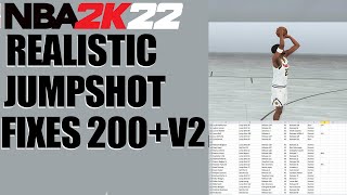 NBA 2K22  200 realistic jumpshot fixes v2 by Glitch [upl. by Llevra653]