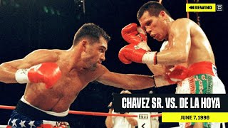 FULL FIGHT  Julio Cesar Chavez Sr vs Oscar De La Hoya DAZN REWIND [upl. by Crowns]