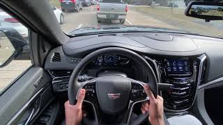 2020 Cadillac Escalade ESV Review POV Test Drive and Automatic Parking Assist Demonstration [upl. by Anatnahs475]