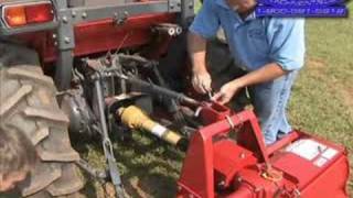 How to  Rotary Tiller for 3point Hitch PTO Drive [upl. by Llenwahs]