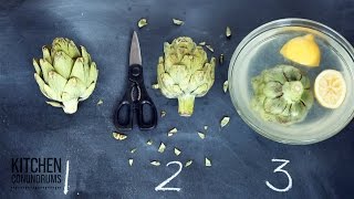 How to Steam and Eat an Artichoke  Kitchen Conundrums with Thomas Joseph [upl. by Rennob]