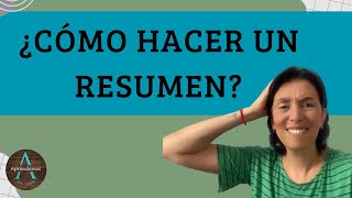 ¿CÓMO HACER UN RESUMEN  HOW TO MAKE A SUMMARY [upl. by Hanala684]