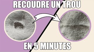 TUTO  RECOUDRE UN TROU [upl. by Ralph]