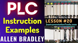 PLC Training 20  Instruction Examples in PLC Programming  RSLogix 500 [upl. by Neri801]