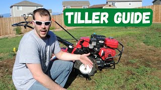 How To Use A Tiller RotoTiller Tutorial Guide [upl. by Ebocaj]