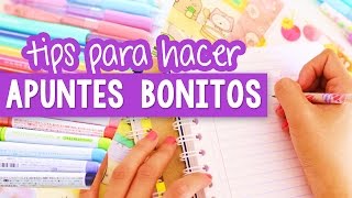 CÓMO HACER APUNTES BONITOS Y PERFECTOS  Tips regreso a clases ✎ Craftingeek [upl. by Wasserman]