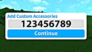 How To Enter amp Use Custom AccessoryHairClothing Codes In Bloxburg How To Find Custom IDs ROBLOX [upl. by Lanette]