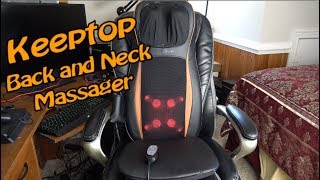 Keeptop Back Neck and Seat massager review demo  KTP82202F  Shiatsu [upl. by Yancey]