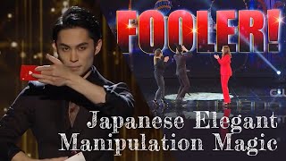 Penn amp Teller Fool Us Yukihiro Katayama Japanese Elegant Card Manipulation Magic 片山幸宏 [upl. by Brader]