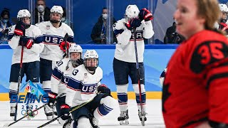 US rally falls short as Canada reclaims womens hockey gold  Winter Olympics 2022  NBC Sports [upl. by Berman]