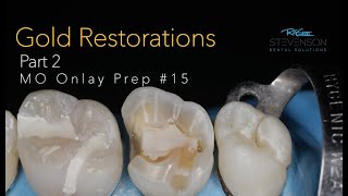 Cast Gold Restorations Part 2 MO Onlay Preparation 15 [upl. by Diahann452]