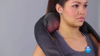 Brookstone® Shiatsu Neck Back Massager [upl. by Auqinahs]