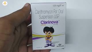 Clarinova Dry Syrup  Clarithromycin For oral Suspension  Clarinova Dry Syrup Uses Benefits Dosage [upl. by Dowlen]