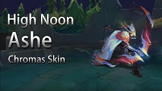 High Noon Ashe Chroma skins League of Legends [upl. by Tessil]