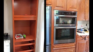 Wall Oven Cabinet Install  Wall oven combo [upl. by Ayeki474]