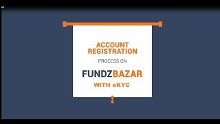 FundzBazar Account Registration Process Individual  with eKYC [upl. by Neira]