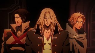 Alucard Trevor and Sypha VS Dracula 13  Castlevania S2 [upl. by Dranik]