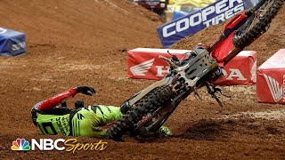 Wildest moments from 2021 Supercross season  Motorsports on NBC [upl. by Oleta]