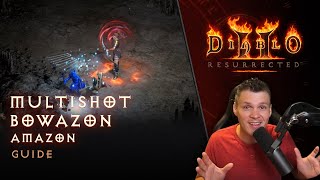 Diablo II Resurrected  Multishot Bowazon Amazon Guide [upl. by Enirual]