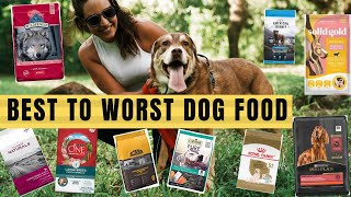 Best To Worst Dog FOOD Ranking Dog food brands Premium dog food to Affordable dog food GENERAL [upl. by Nimra772]