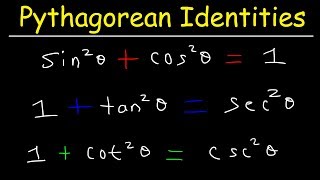 Pythagorean Identities  Examples amp Practice Problems Trigonometry [upl. by Erina539]