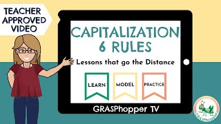 Capitalization Rules for Kids  6 Capital Letter Rules in English Teaching Video [upl. by Nilahs]