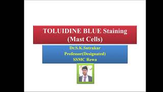 Toluidine Blue staining [upl. by Xxam]