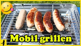 Lecker grillen  Mobiler Camping Gasgrill quotEvergrillquot im Test [upl. by Aria]