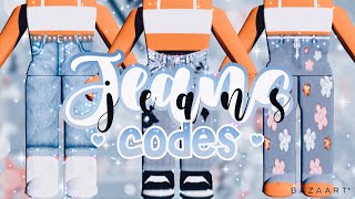 Codes amp Links for Aesthetic Jeans  Roblox Bloxburg [upl. by Amzu13]