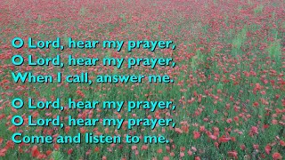 O Lord Hear My Prayer Taizé with lyrics for congregations [upl. by Marna]