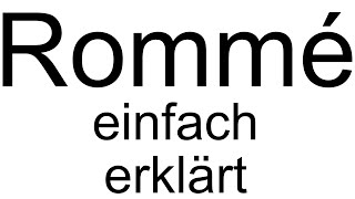 Rommé einfach erklärt  Kartenspiel  Spielanleitung Deutsch [upl. by Can]