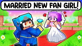 Omz MARRIED A NEW CRAZY FAN GIRL in Minecraft [upl. by Adnohsar]