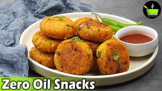 Zero Oil Snacks Recipes  Evening Snack Without Oil  Snacks Recipe  Tea Time Easy Snack [upl. by Repotsirhc]