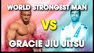 Worlds Strongest Man vs Rolles Gracie 4th Degree BJJ Blackbelt  Lawrence Kenshin [upl. by Ahseuqram669]