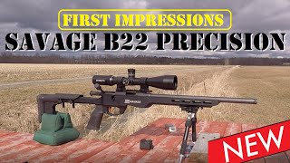 SAVAGE B22 Precision 22LR review first impressions [upl. by Sirob53]