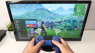 How to CONNECT PS4 CONTROLLER to PC WIRELESS Fortnite EASY METHOD [upl. by Harehs454]