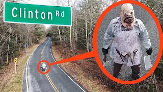 when your drone sees this on Haunted Clinton Road DO NOT try to pass him Drive away FAST [upl. by Norean]