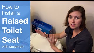 How to Install a Raised Toilet Seat with Assembly  Carex Raised Toilet Seat [upl. by Maupin]