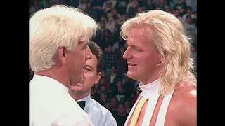 Jeff Jarrett amp Ric Flair Strut off Flair amp Jarrett call out the NWO 1996 WCW [upl. by Atirma]