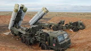 Russian antiaircraft missile system S400 in action [upl. by Eulalee993]