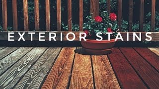 STAINING A DECK  Exterior Wood Staining for Beginners [upl. by Orutra]