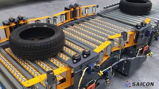 Automated tire handling system [upl. by Kirenoj]