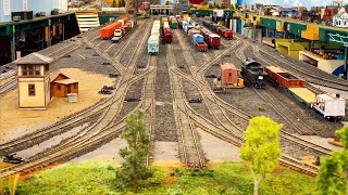 Beautiful Private Model Railroad HO Scale Gauge Train Layout [upl. by Notnats]