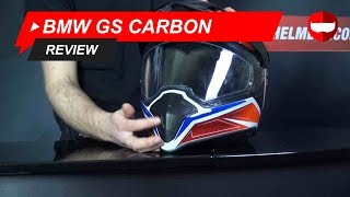 BMW GS Carbon FullFace Helmet Review  ChampionHelmetscom [upl. by Doykos]