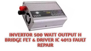 Inverter Repair  How to repair inverter  500 Watt inverter repair [upl. by Kallick]