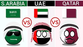 Saudi Arabia vs UAE vs Qatar  Country Comparison [upl. by Brandi]