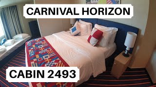 Carnival Horizon Cabin 2493 Category FE Family Harbor Ocean View Stateroom [upl. by Malka802]