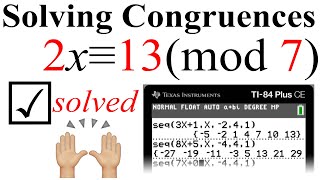 Solving Linear Congruences Modular Arithmetic [upl. by Anitneuq914]