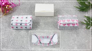 DIY Origami Geschenkbox falten  Geschenkschachtel basteln [upl. by Yllak704]